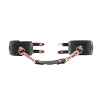 Love in Leather Double Strap Cuffs Rose Gold 